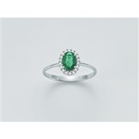 Anello Miluna Donna Le Gemme Preziose in Oro bianco Smeraldo LID3279 - LID3279